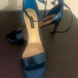 Metallic Blue Nine West Sandals size 9